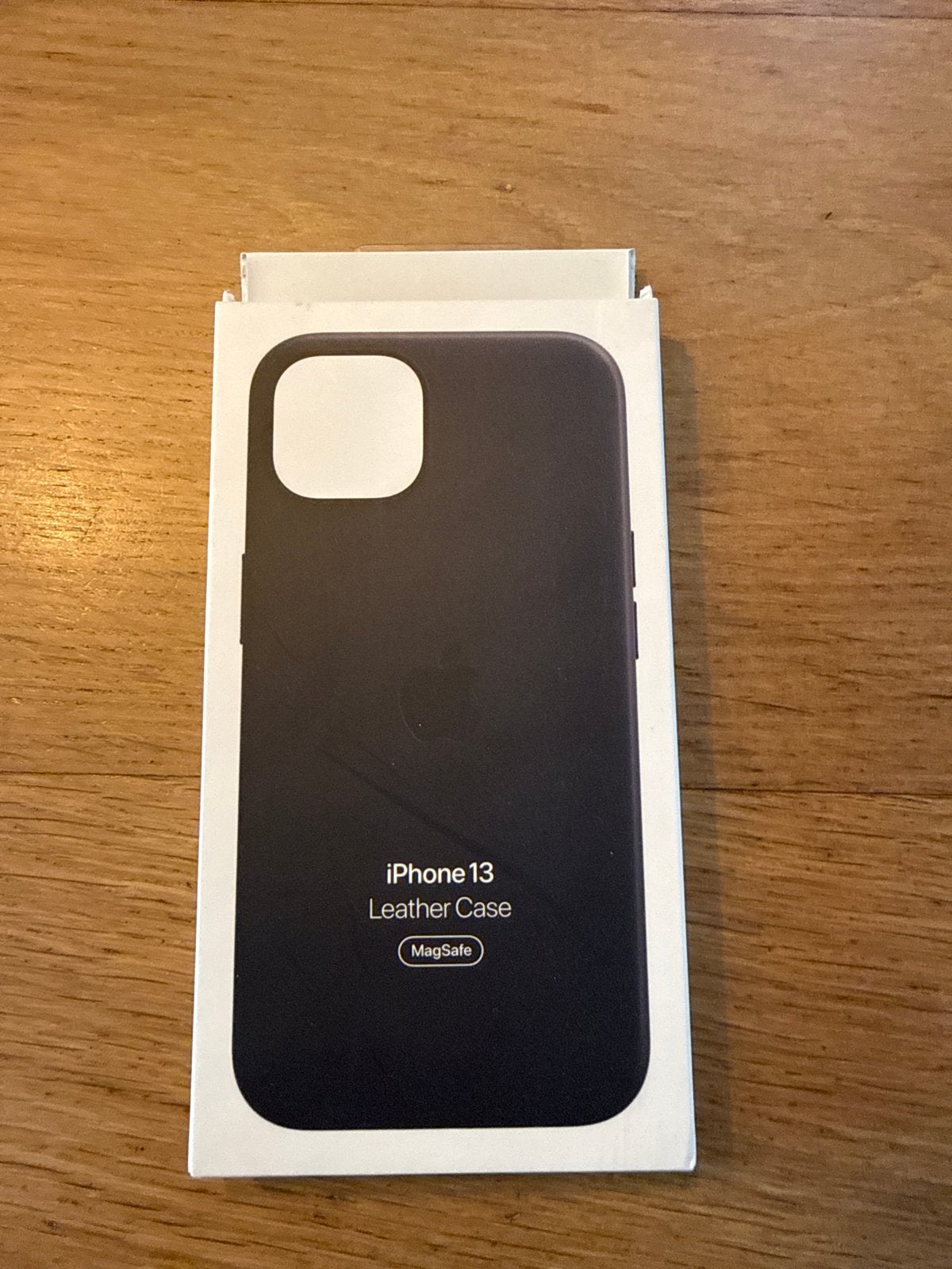 Originele Apple iPhone 13 Leren Hoesje - Middernacht, IPhone 13, MagSafe, Blauw, Nieuw