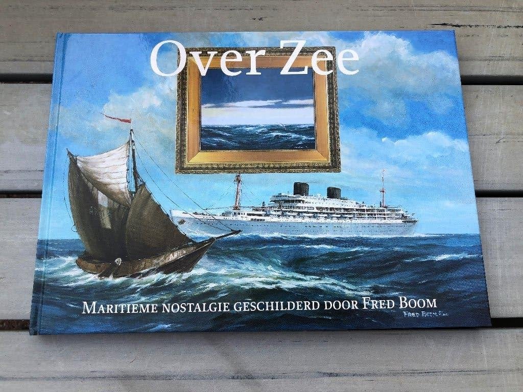 Over Zee: Maritieme nostalgie geschilderd door Fred Boom, Ophalen, Zo goed als nieuw, Motorboot, Boek of Tijdschrift