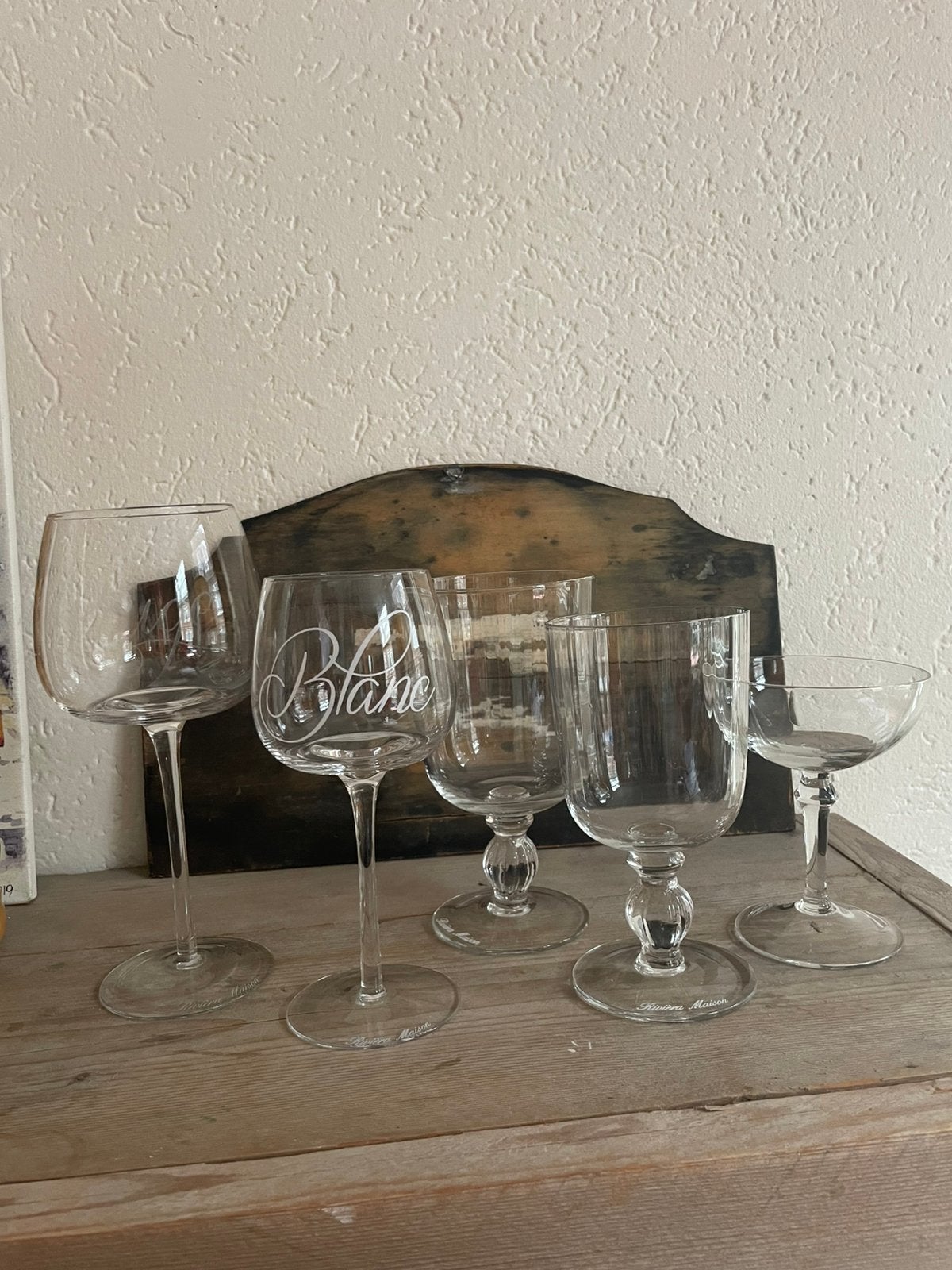 Glaswerk Riviera Maison, Glas of Glazen, Ophalen of Verzenden, Overige stijlen, Glas