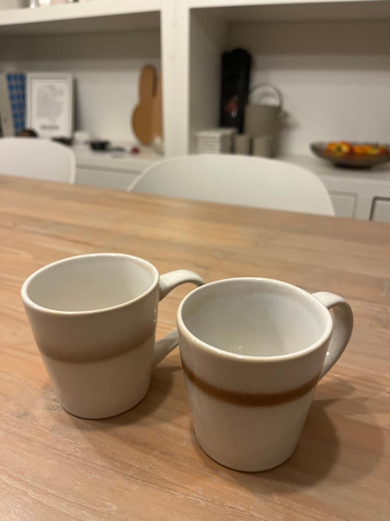 Xenos Wabi Sabi HK Living Stijl Mokken Set, Overige typen, Ophalen of Verzenden, Zo goed als nieuw, Steen/keramiek