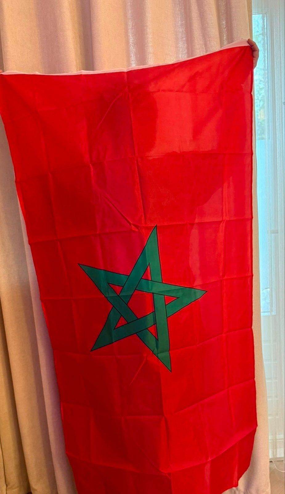 Marokaanse vlag, Ophalen, Nieuw