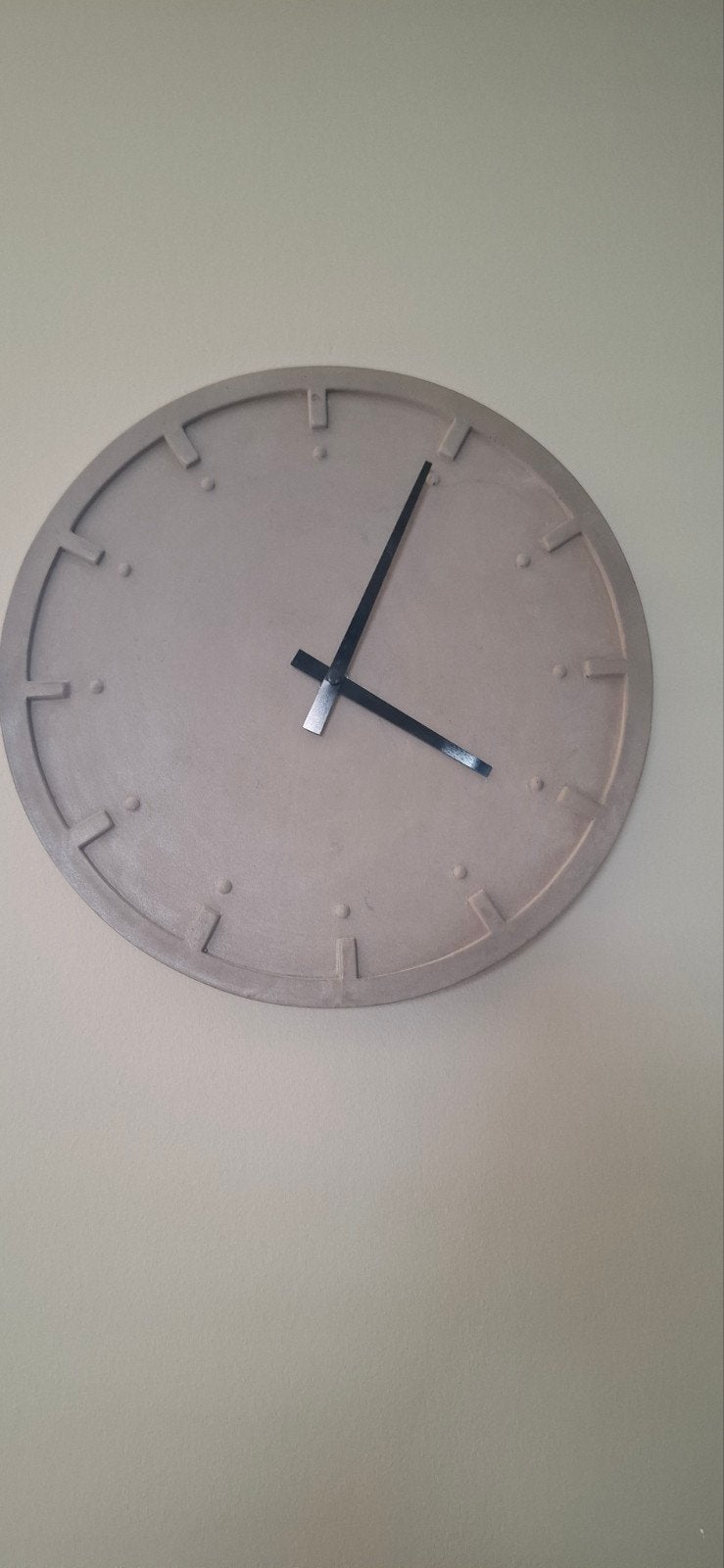 Industriele wandklok, Huis en Inrichting, Woonaccessoires | Klokken, Ophalen, Zo goed als nieuw, Wandklok