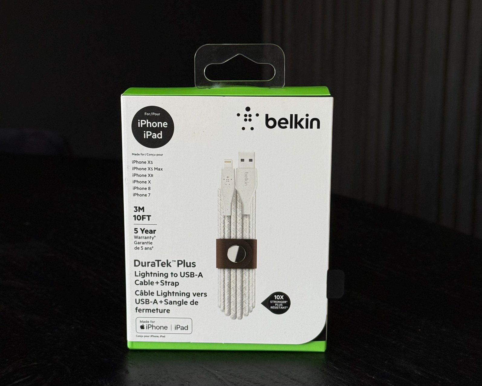 NIEUW Belkin Lightning kabel wit | 3 meter, Telecommunicatie, Mobiele telefoons | Telefoon-opladers, Lightning, Nieuw, Ophalen of Verzenden