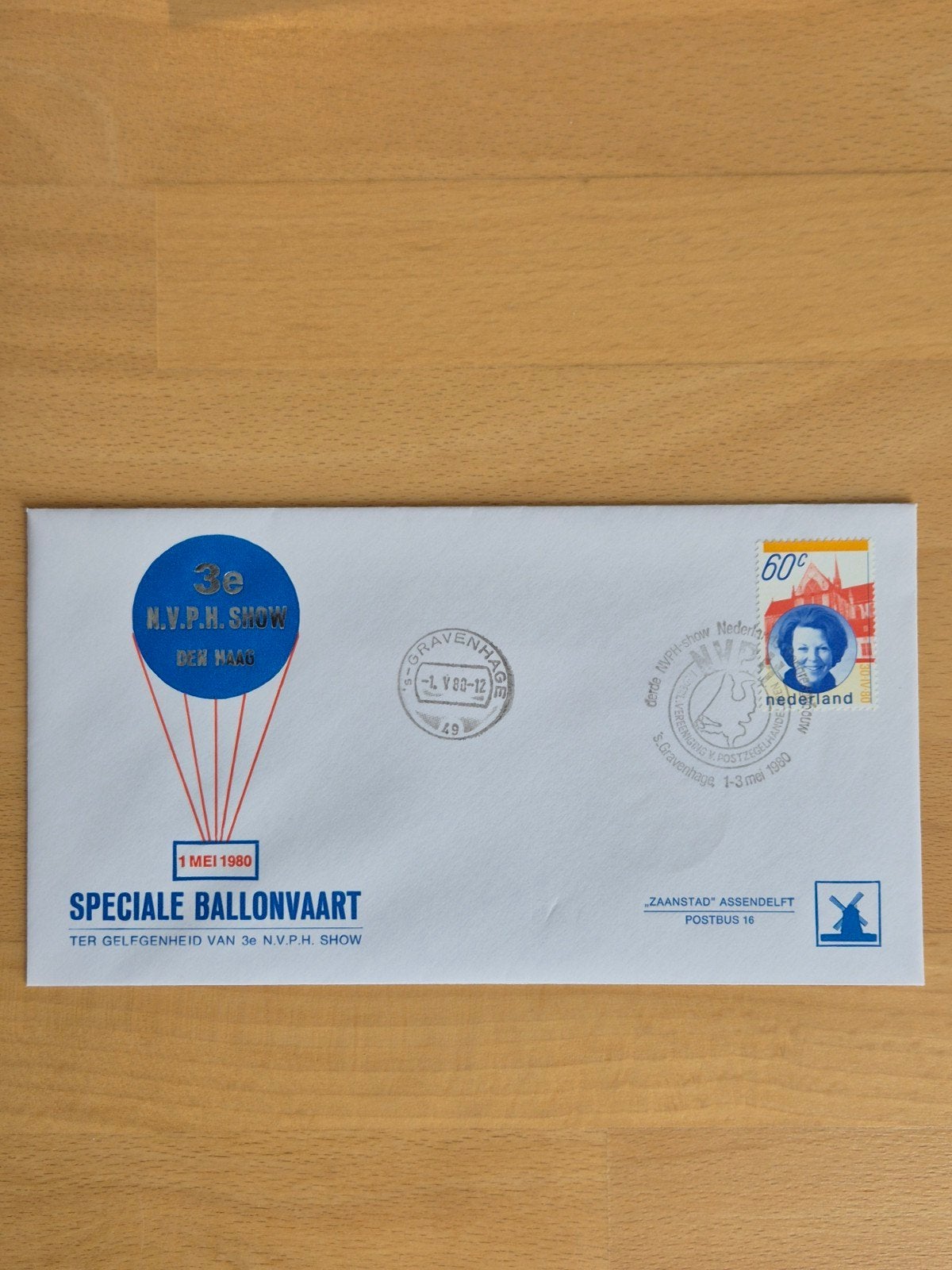 Envelop NVPH ballonvaart, Ophalen of Verzenden, Envelop