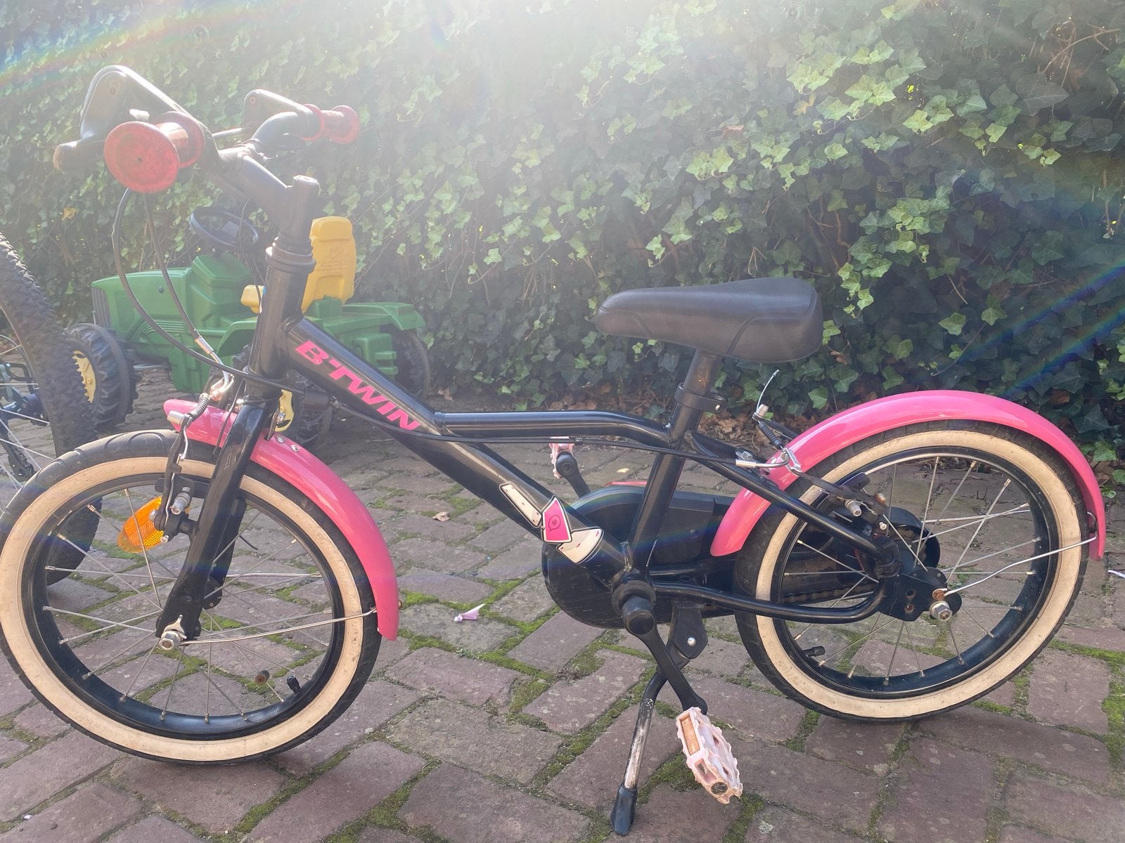 B'Twin kinderfiets 16 inch - Gebruikt maar goed om te oefene, Ophalen, Gebruikt, Terugtraprem, 16 tot 20 inch