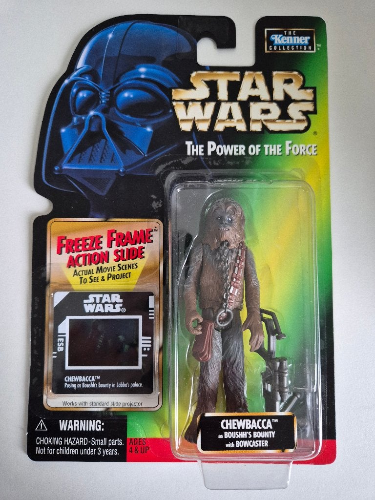 Star Wars POTF FF Chewbacca Boushh's Bounty with Bowaster, Ophalen of Verzenden, Nieuw, Actiefiguurtje