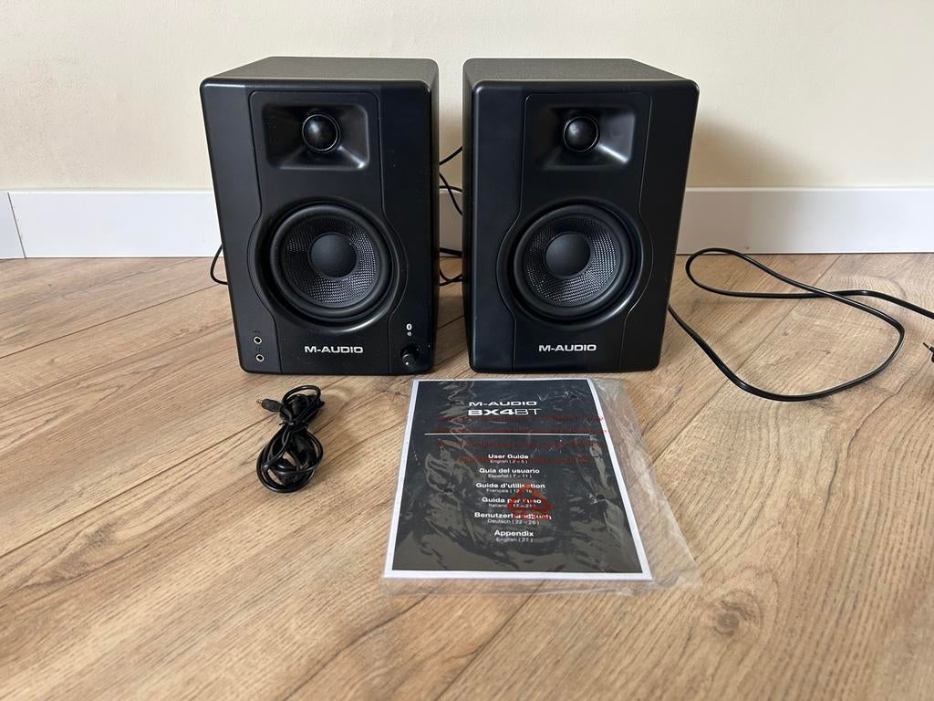 M-Audio BX4BT Multimedia Referentie Monitoren met Bluetooth, Ophalen, Zo goed als nieuw, 60 tot 120 watt, Overige merken