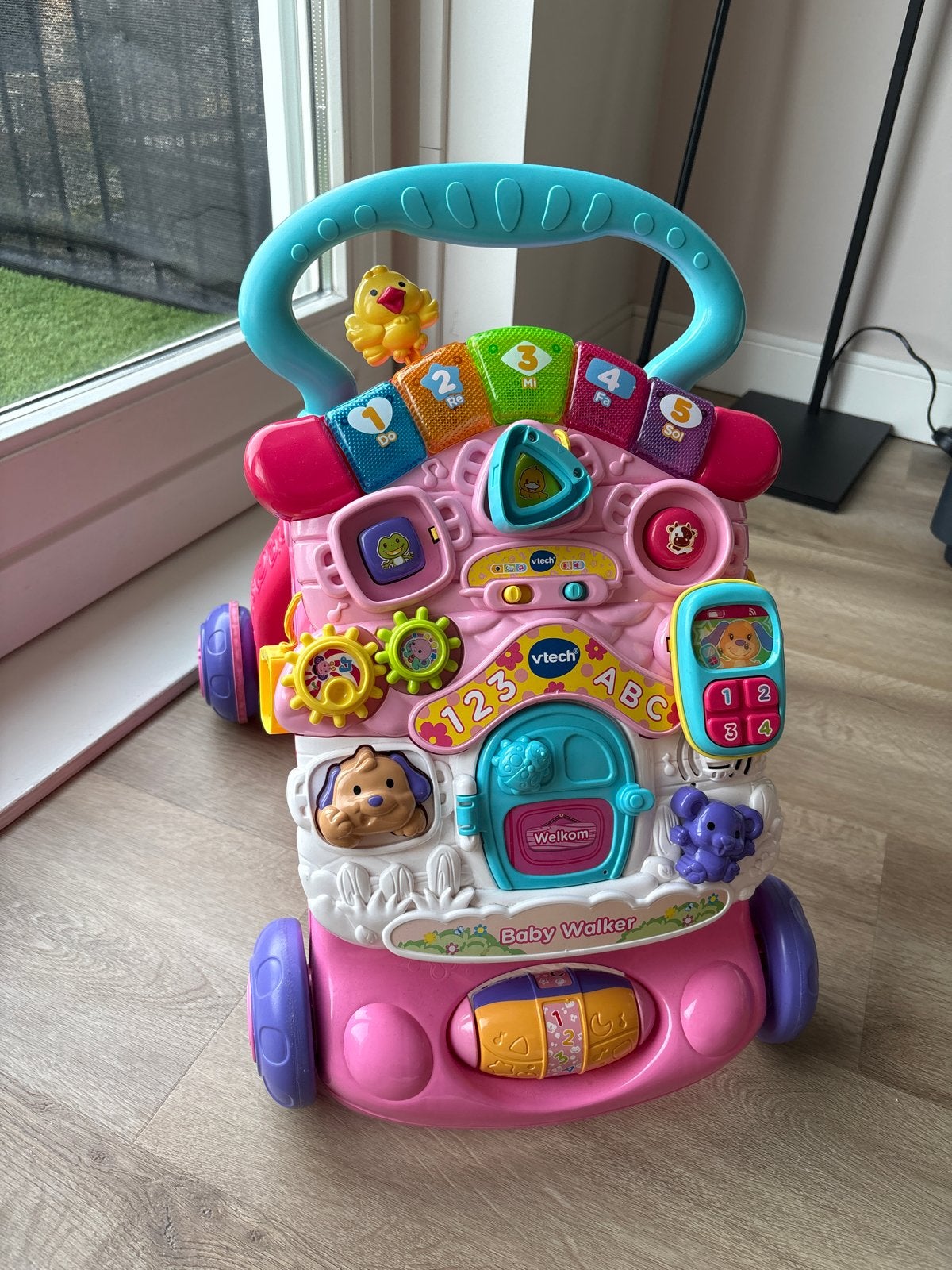 VTech Baby Walker Roze - Interactieve Loopwagen, Ophalen, Gebruikt, Overige typen, Met licht