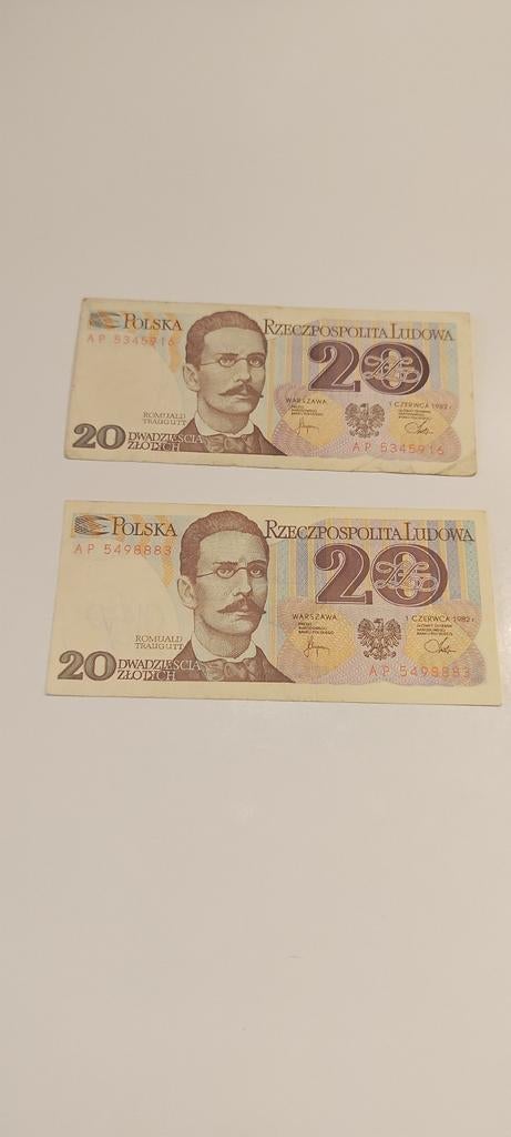 Set van 22 oude Poolse bankbiljetten (1982-1988), Postzegels en Munten, Bankbiljetten | Europa | Niet-Eurobiljetten, Ophalen, Polen