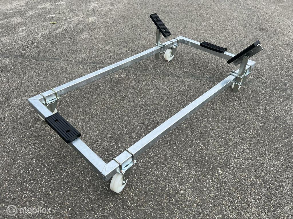 JENSON BOOTBOK 200X100 1500KG 2X BOKWIEL 2X ZWENKWIEL, Nieuw, Overige typen