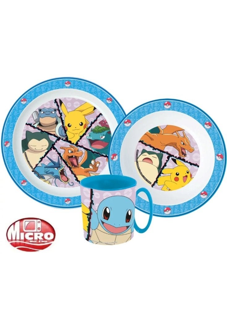 Pokemon ontbijtset + beker 265ml, Nieuw, Ophalen of Verzenden, A, A