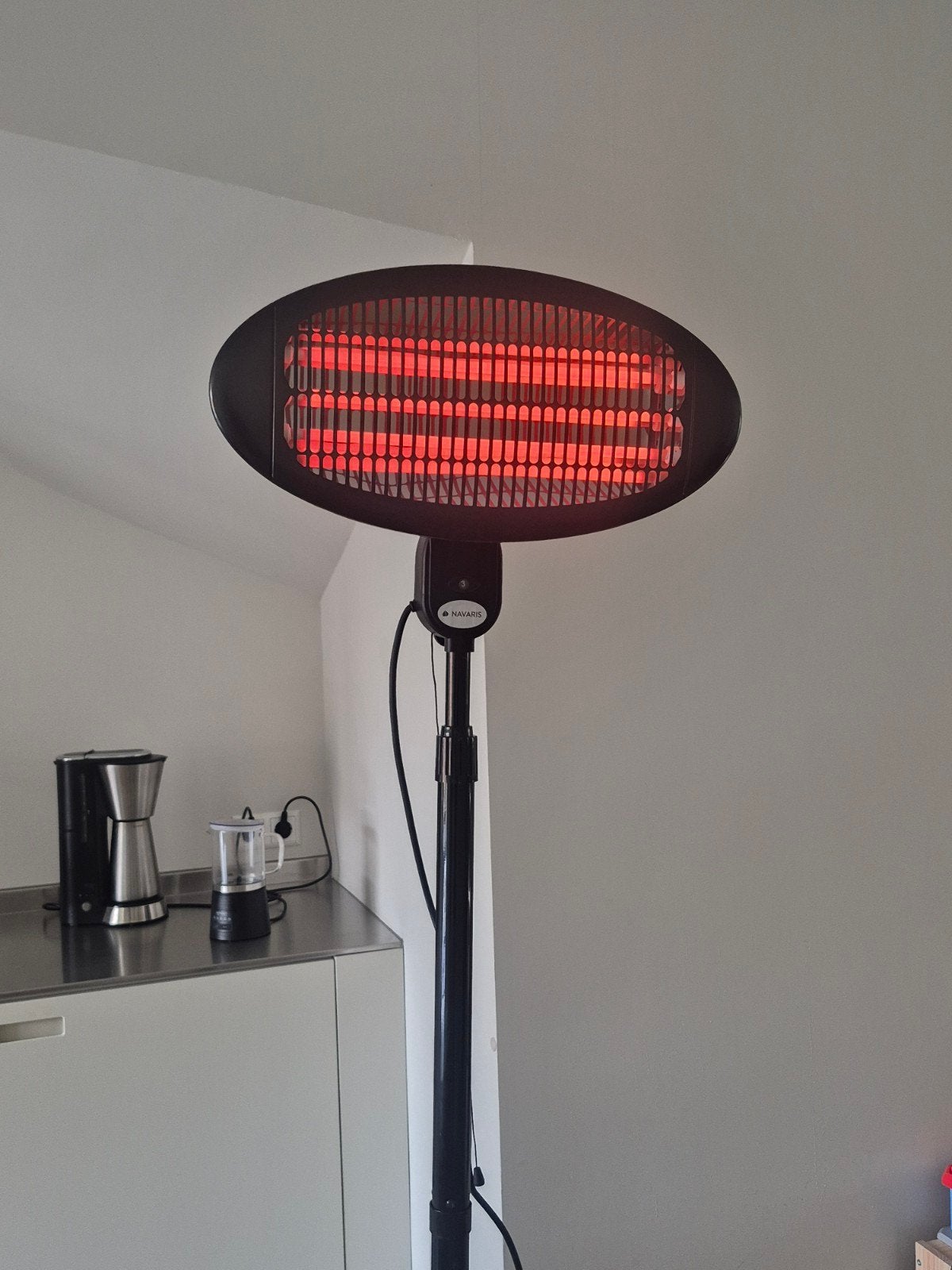Navaris warmtelamp/terraswarmer 2000W - Z.g.a.n., Ophalen of Verzenden