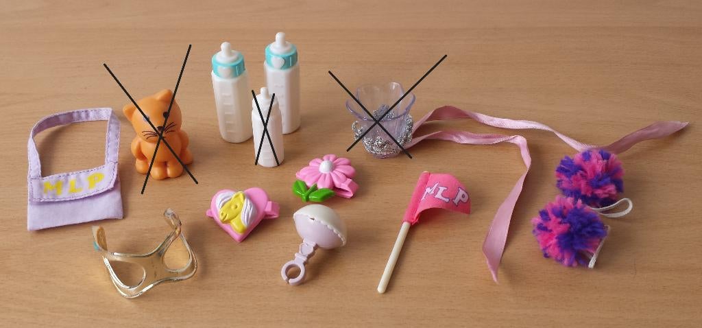 My Little Pony G1 - Diverse Accessoires - Hasbro - jaren 80, Gebruikt, Ophalen of Verzenden, Hasbro, Nvt
