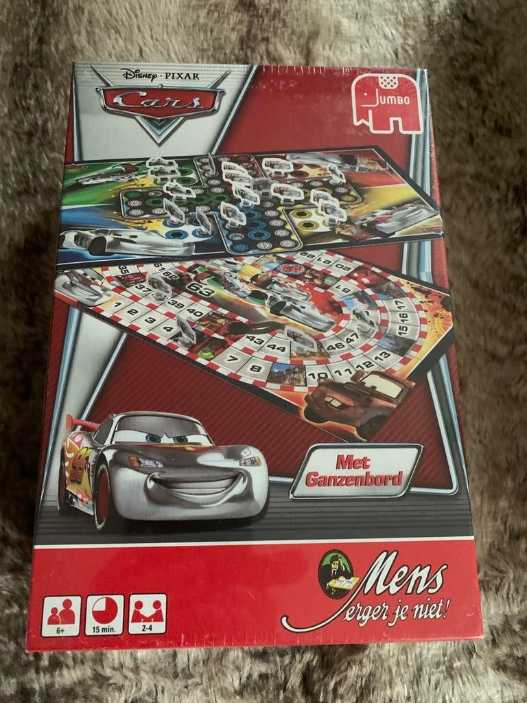 Mens erger je niet Cars/ganzenbord, Drie of vier spelers, Ophalen of Verzenden, Nieuw