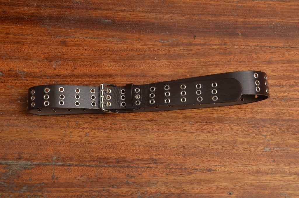 mooie nieuwe bruine leren riem maat 115 cm, Echt leder, Nieuw, Tailleriem, Ophalen of Verzenden
