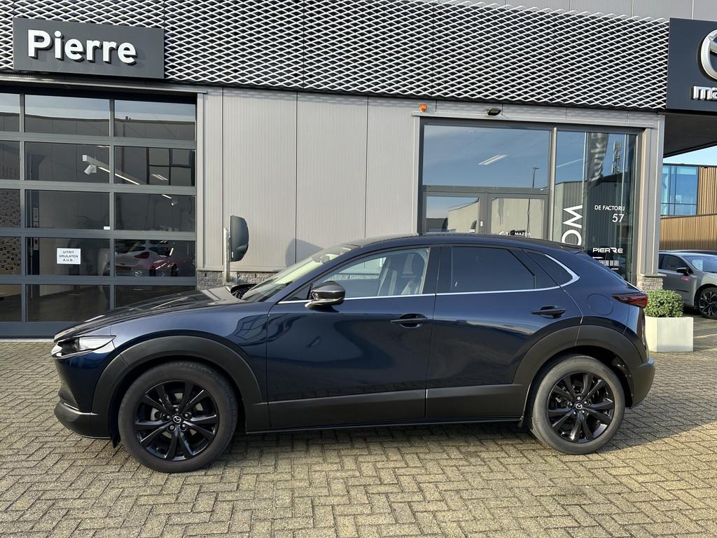 Mazda CX-30 2.0 e-SkyActiv-X M Hybrid Homura | TREKHAAK | ST, 1998 cc, Stof, Gebruikt, Blauw