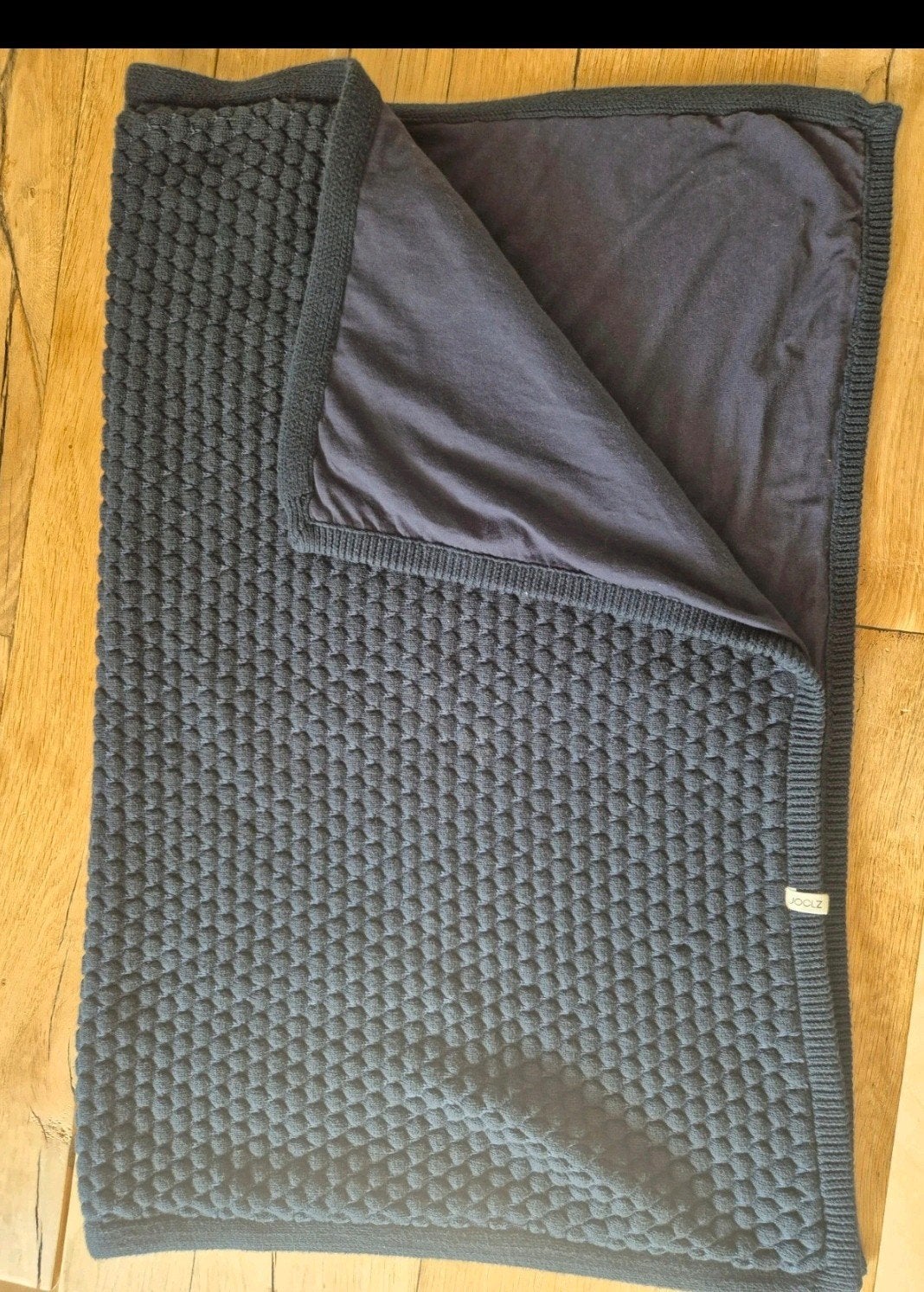 Joolz honeycomb deken - Donkerblauw - Zo goed als nieuw, Zo goed als nieuw, 95 cm, Deken, Overige merken