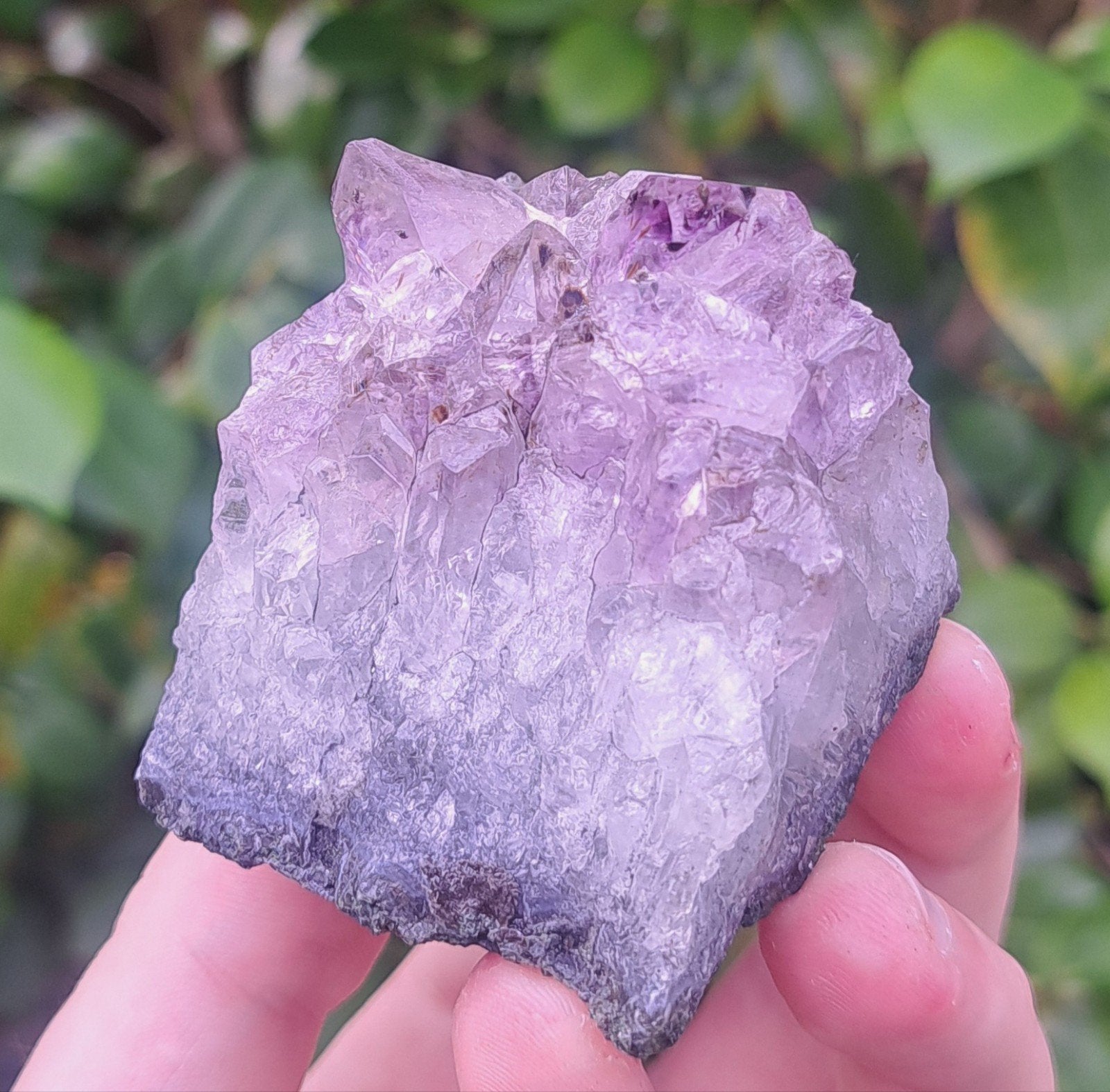 Amethist met Ghoetiet insluitsels edelsteen mineralen stenen, Ophalen of Verzenden