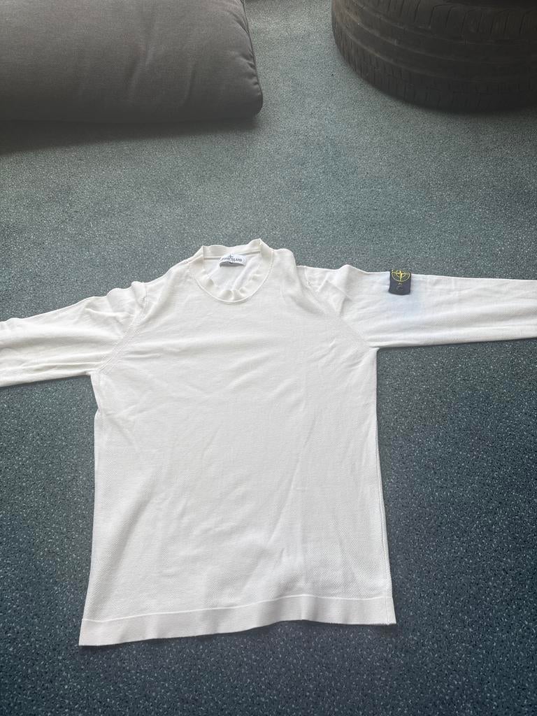 Stone Island Junior trui wit, Ophalen of Verzenden, Gebruikt, Jongen