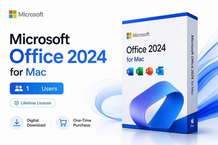 Microsoft Office 2024 voor Mac - Levenslange Licentie, Computers en Software, Ophalen, Nieuw, Powerpoint, MacOS