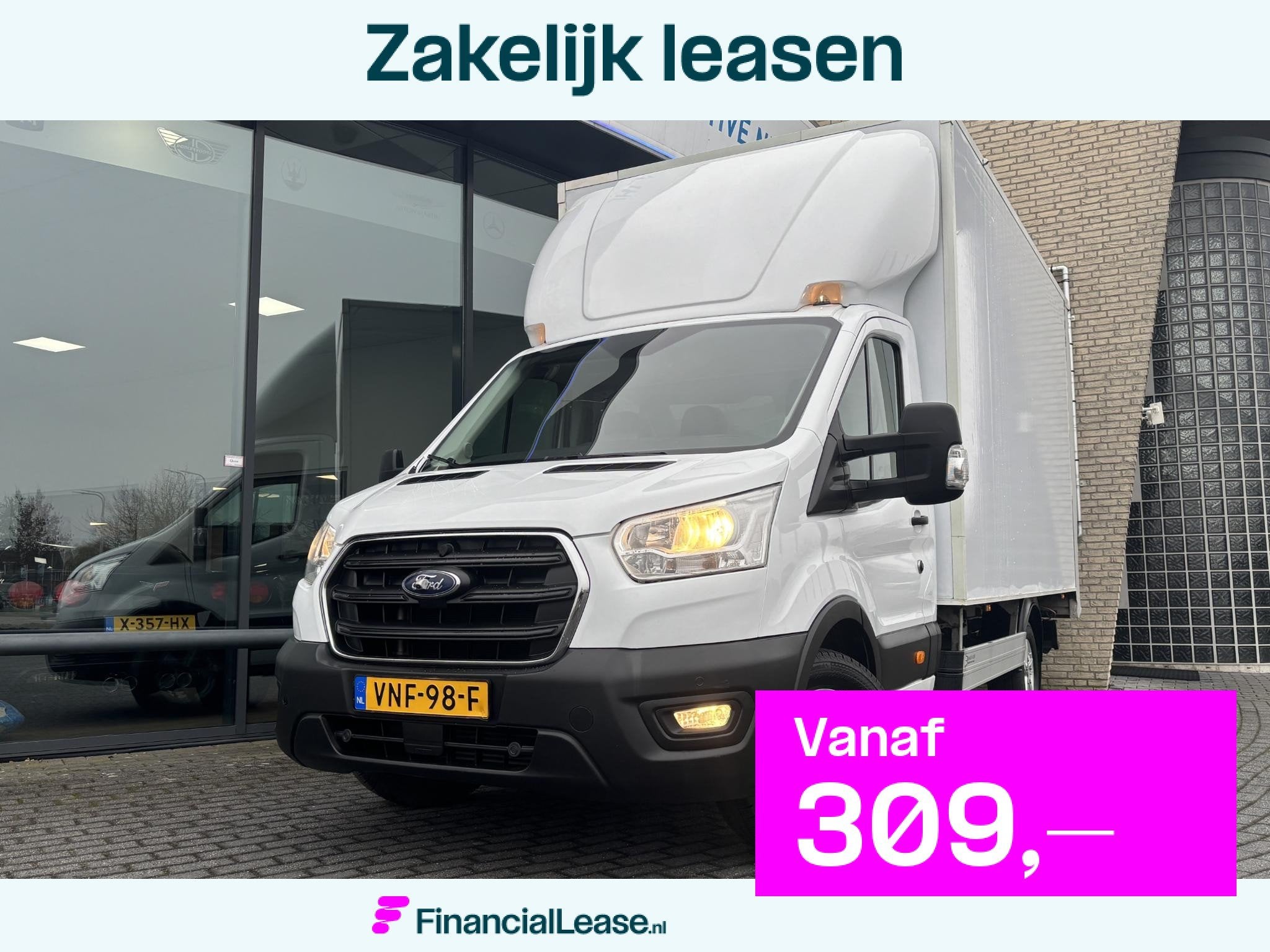 Ford Transit 2.0*A/C*LAADKLEP*CAMERA*3-PERS.*BAKWAGEN*CRUISE, Voorwielaandrijving, Stof, 4 cilinders, 129 pk