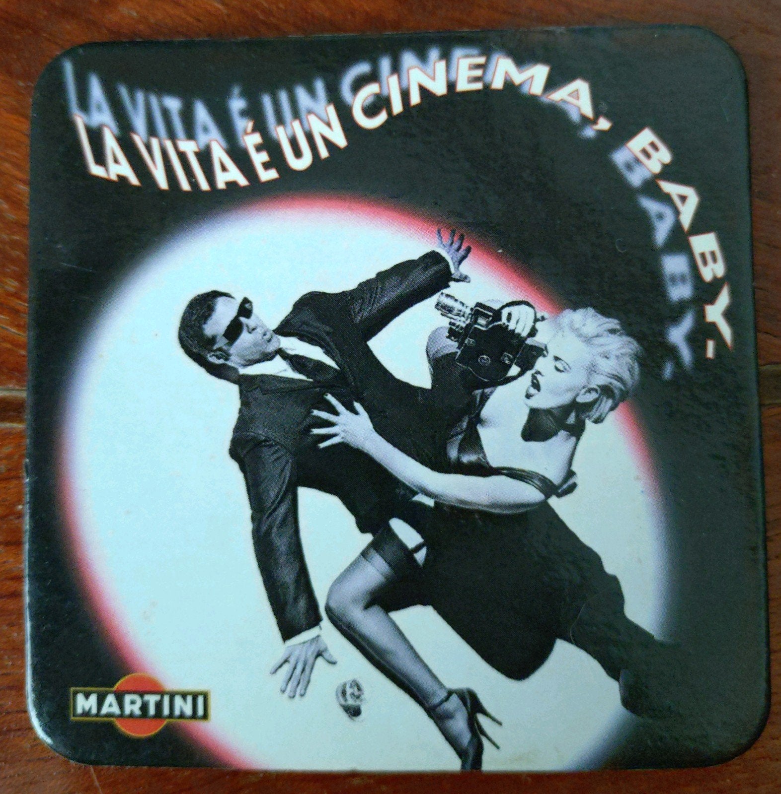 Martini Onderzetters - La Dolce Vita Stijl, Ophalen of Verzenden, Zo goed als nieuw, Glas of Kopje