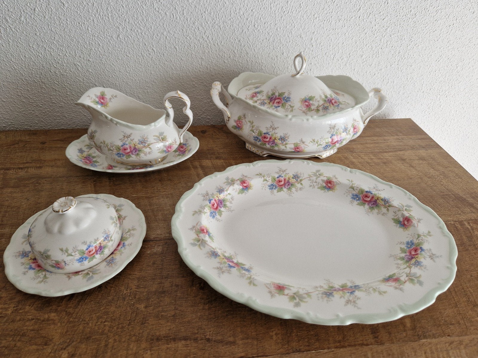 Royal Albert Colleen Serviesdelen - Vintage Porselein, Ophalen, Overige typen, Vintage, Zo goed als nieuw