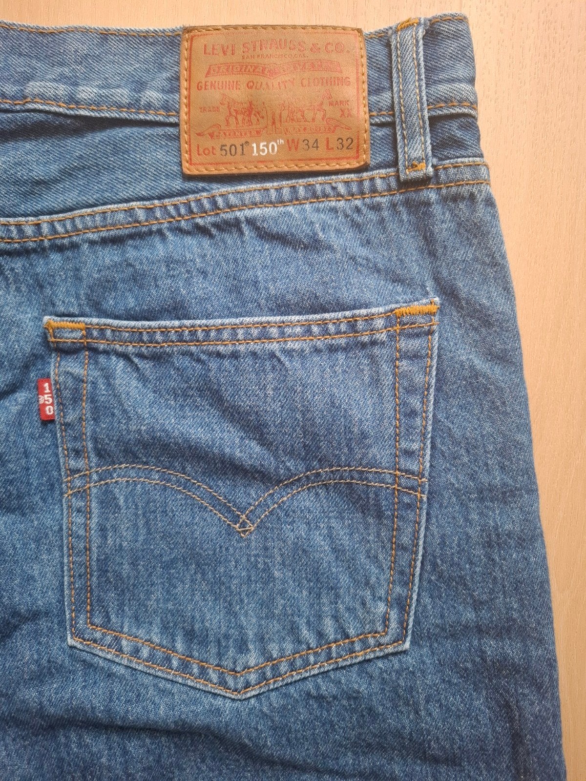 ZGAN Levi’s 501 jeans W34 L32, Blauw, Ophalen of Verzenden, Zo goed als nieuw, W33 - W34 (confectie 48/50)