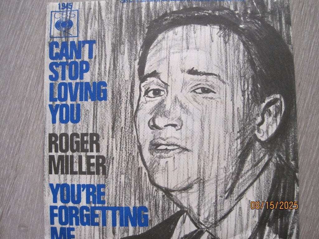 Roger Miller  -  Can't stop loving you, Fotohoes, 7 inch, Ophalen of Verzenden, Zo goed als nieuw