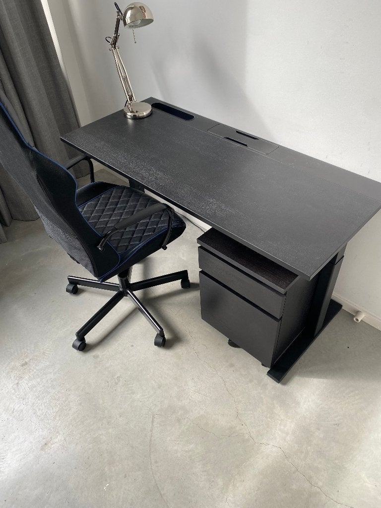 IKEA Gaming/Study Set Up, Ophalen, Zwart, Hout, Zo goed als nieuw