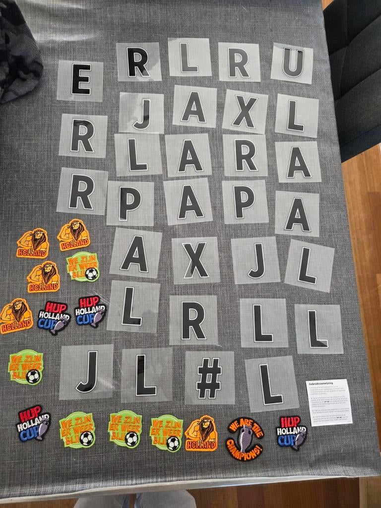 Strijk letters en plaatjes, Ophalen of Verzenden, Nieuw, Meerdere plaatjes