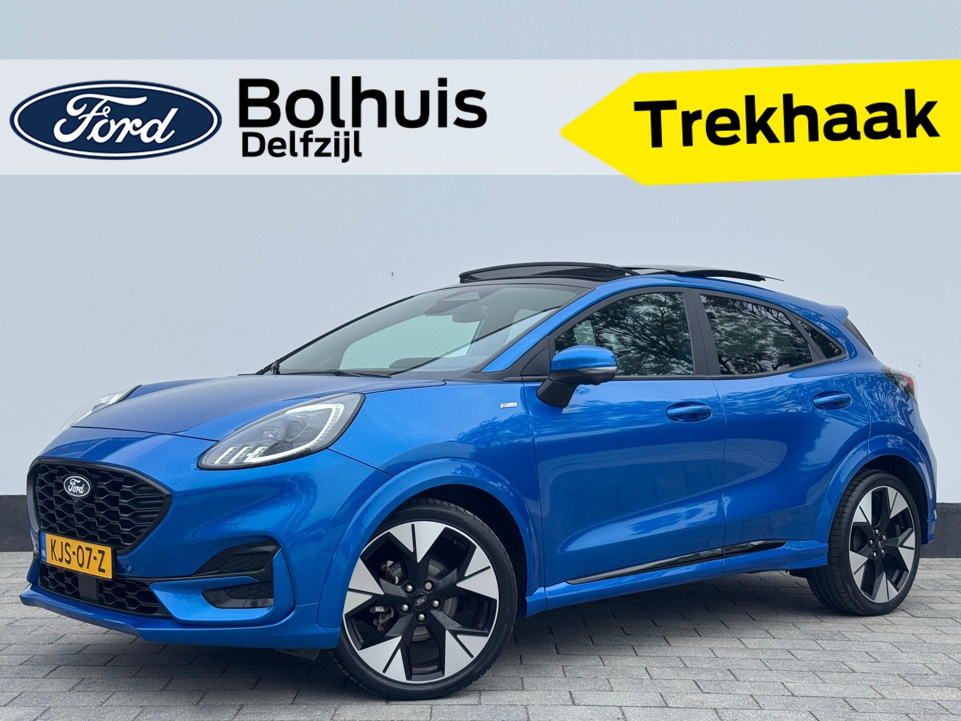 Ford Puma EcoBoost Hybrid 155PK ST-Line X | Trekhaak | Winte, 12 maanden, Zwart, Bedrijf, 155 pk