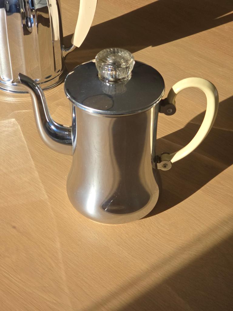 Antieke chrome koffiepot G.Bredemeijer Hilversum Holland €15, Antiek en Kunst, Antiek | Keukenbenodigdheden, Ophalen of Verzenden