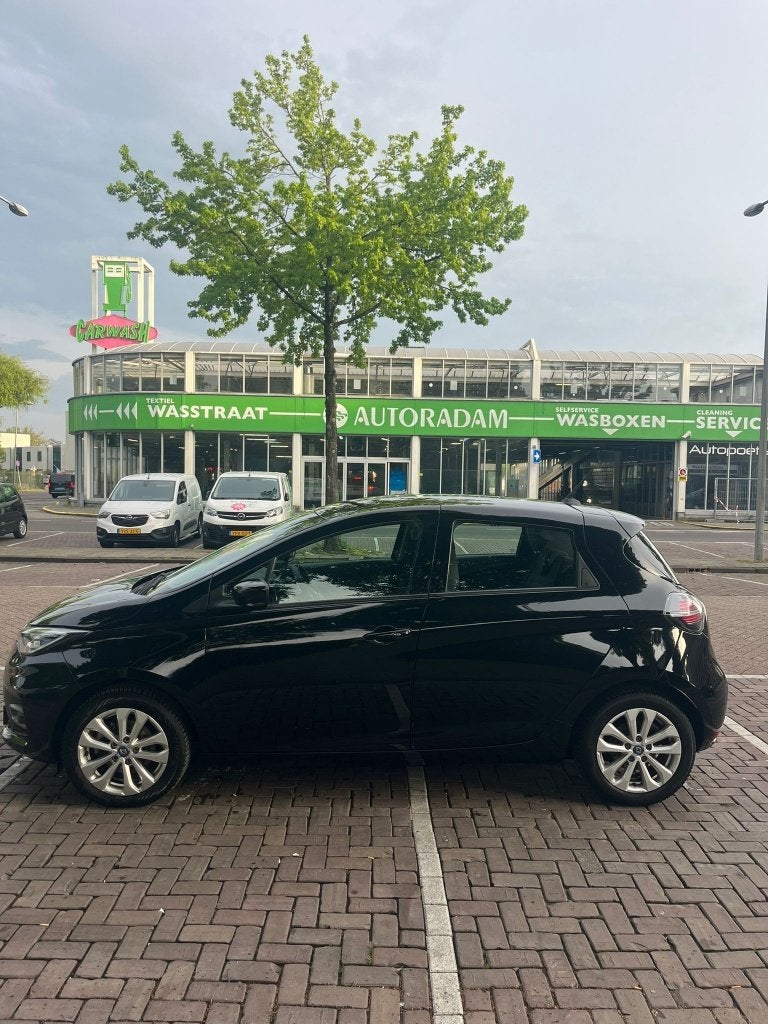Renault ZOE R110 100pk *KOOPACCU* 2021 Zwart, Auto's, Stof, Zwart, 180 min, Elektrisch