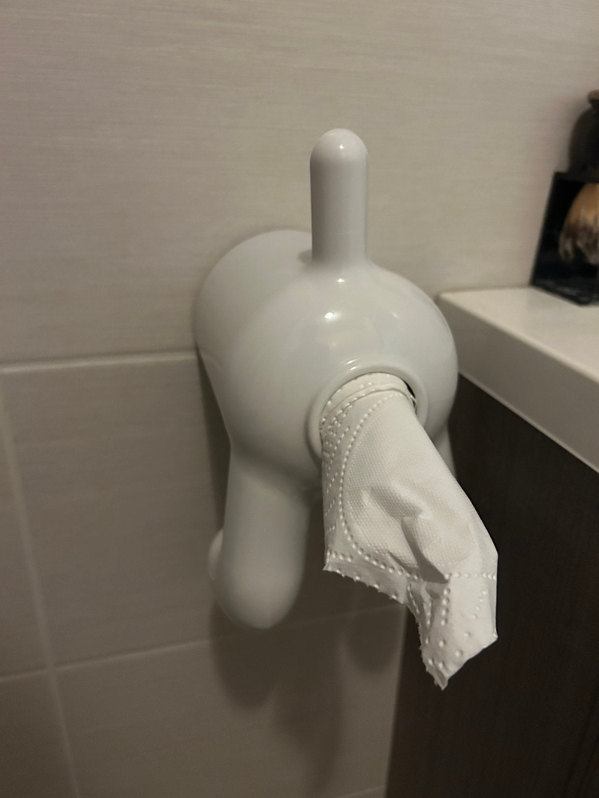 D&Dog Tissuehouder - Grappige en unieke toiletrolhouder, Ophalen of Verzenden, Gebruikt
