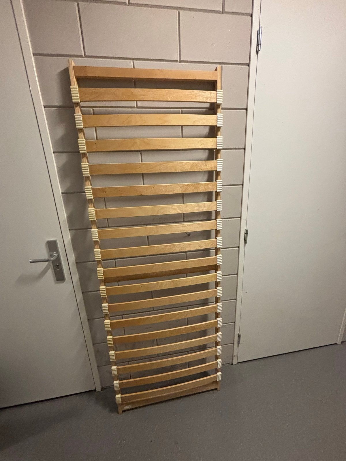 Twee IKEA Sultan Mane lattenbodems 70x200 cm, Ophalen, Gebruikt, 200 cm, Hout