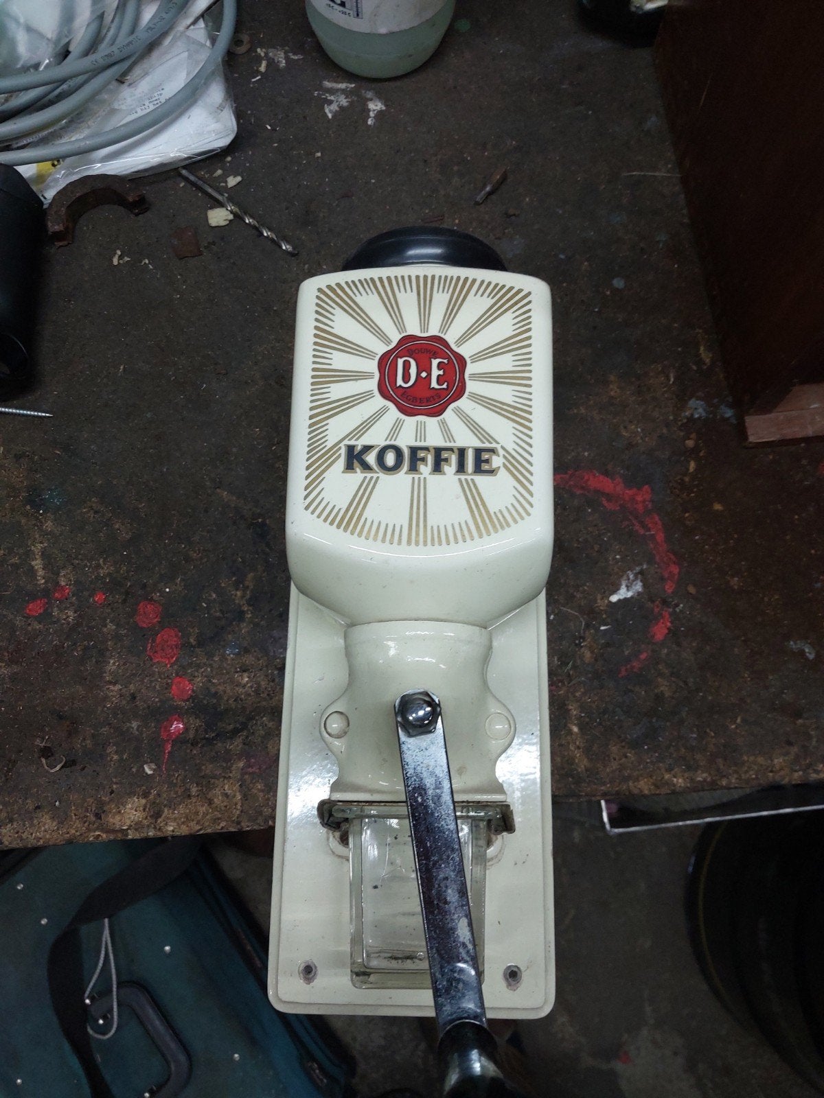 Vintage Douwe Egberts Koffiemolen - Wandmodel, Ophalen of Verzenden