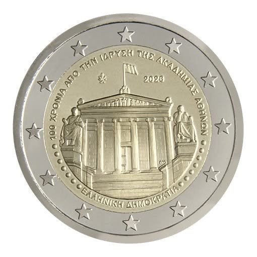 2 euro Griekenland “100 jaar Akademie Athene’’ UNC 2026, Postzegels en Munten, Munten | Europa | Euromunten, Verzenden, Griekenland