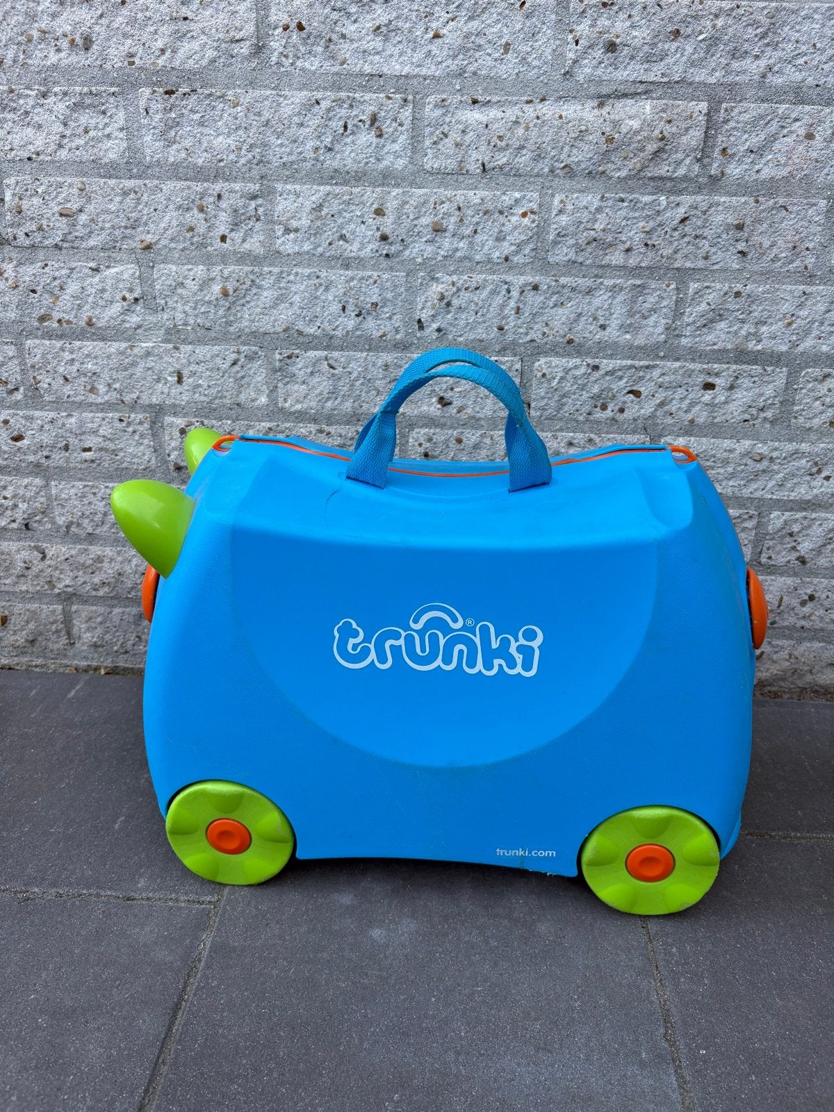 Trunki Kinderkoffer Blauw - Ideaal voor Reizen, Ophalen, Gebruikt