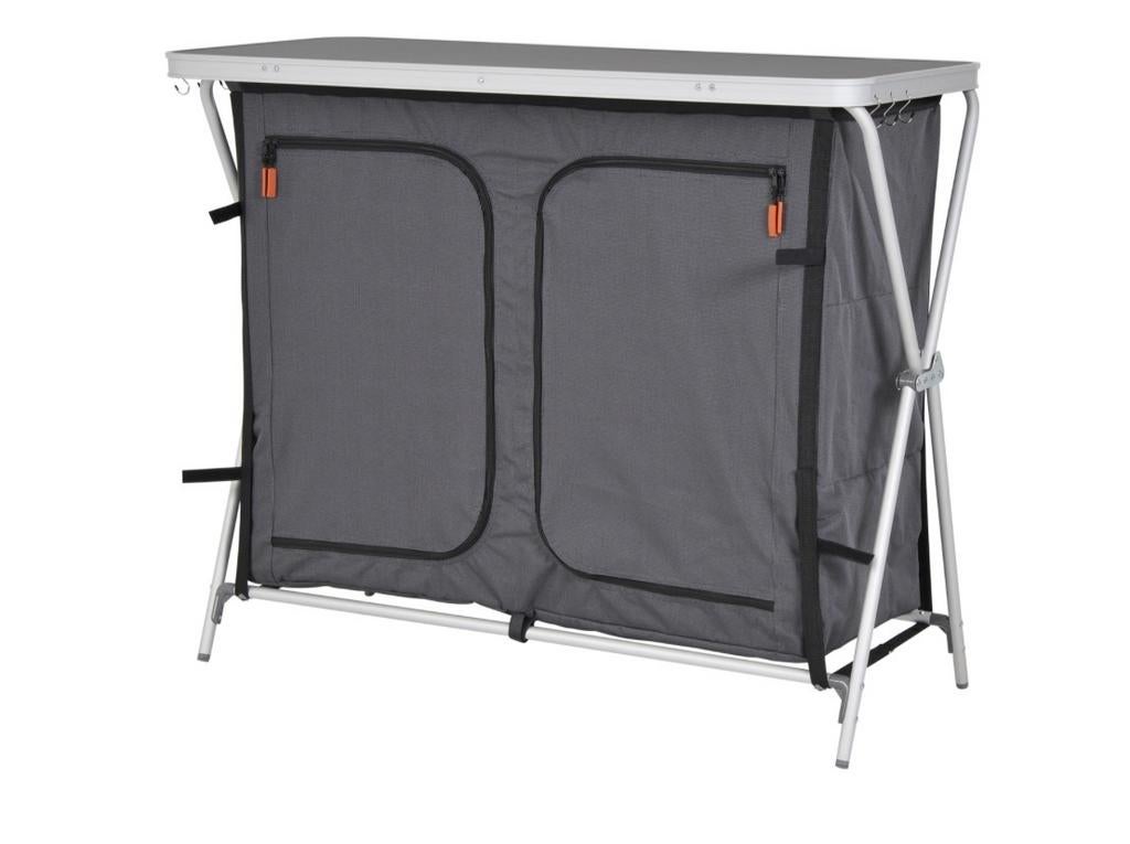 Duo Luxe Campingkast - Opvouwbare Opbergkast met 2 Vakken, Caravans en Kamperen, Ophalen, Zo goed als nieuw, Campingkast