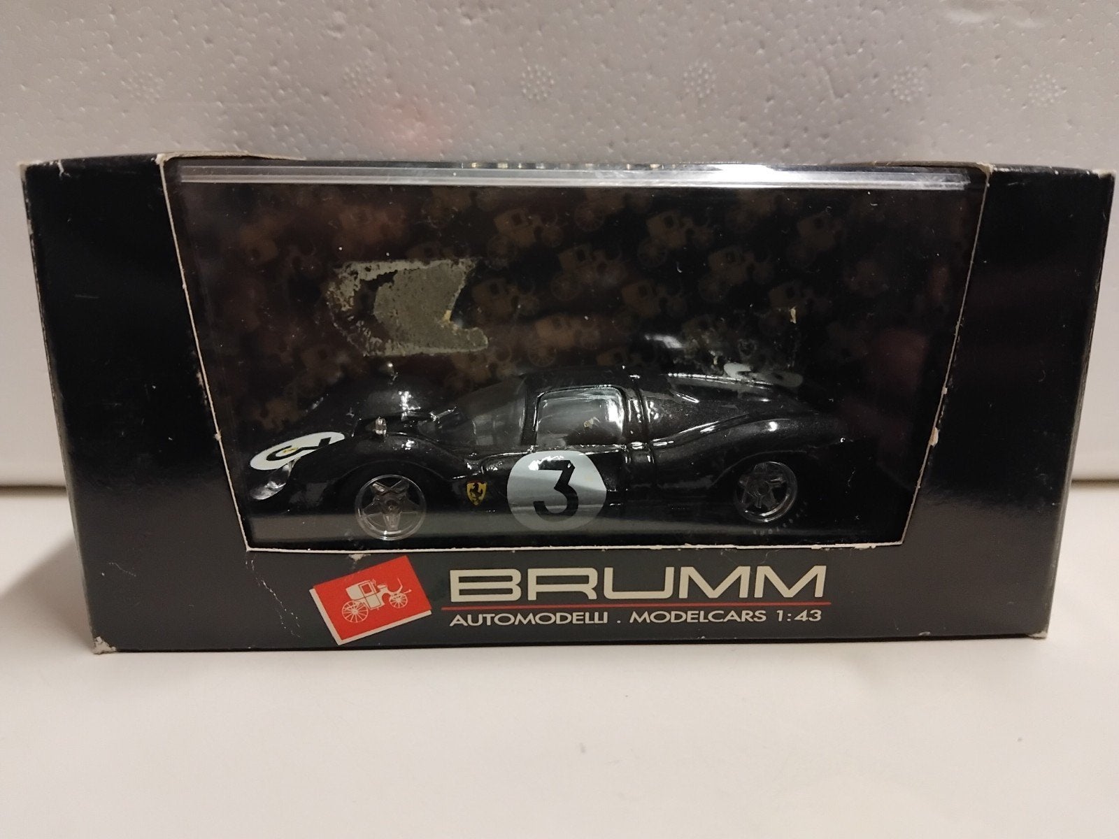 Special Brumm 1/43 Bijenkorf Ferrari 330 P4 zwart & 815 S, Ophalen of Verzenden, Zo goed als nieuw, Auto, Overige merken