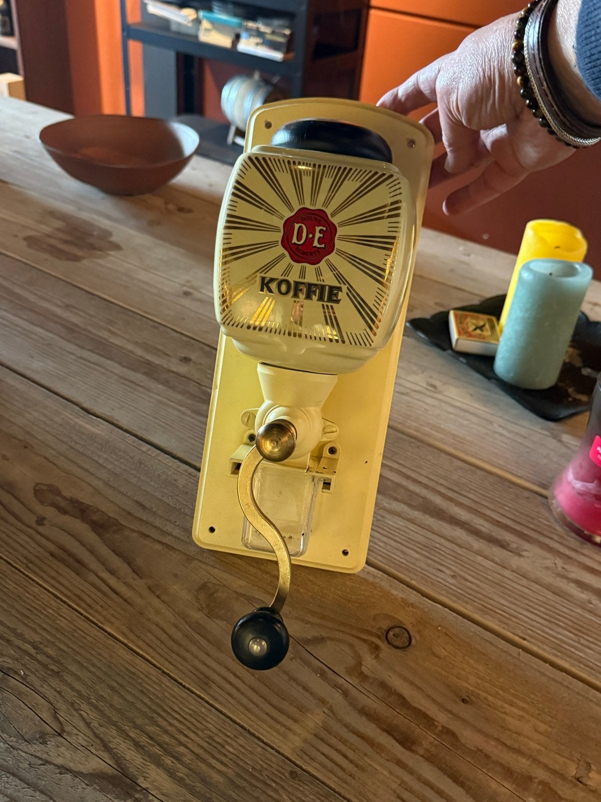 Vintage Douwe Egberts Koffiemolen - Wandmodel, Ophalen of Verzenden