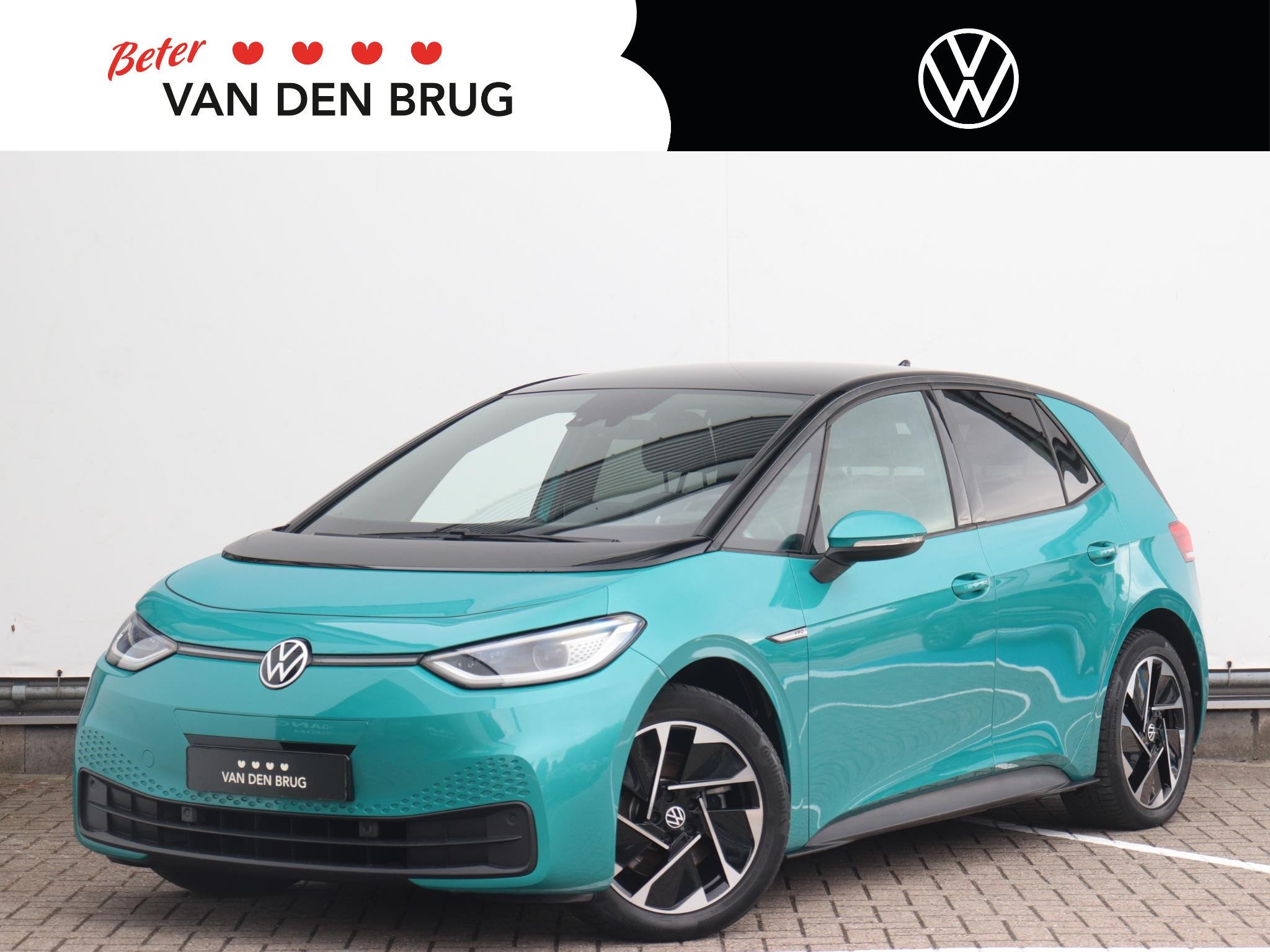 Volkswagen ID.3 Pro 58 kWh | Warmtepomp | Steunhaak | Stoelv, Automaat, Automatische klimaatregeling, Gebruikt, Zwart