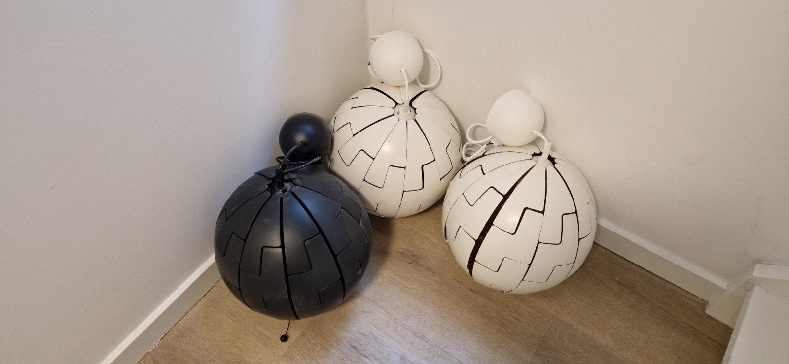 IKEA PS 2014 Lampen (3 stuks) met Smart Verlichting, Ophalen, Kunststof, Modern, Scandinavisch, E27 (groot)