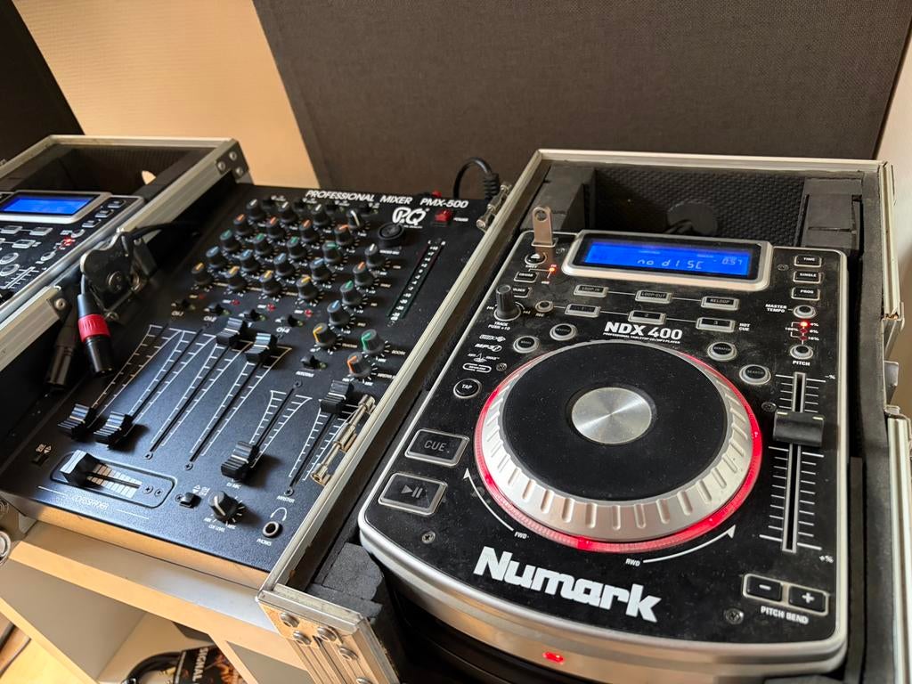 Cd Usb Mp3 | Complete DJ Set Numark + Mixer, Ophalen, Zo goed als nieuw, Dj-set, Numark