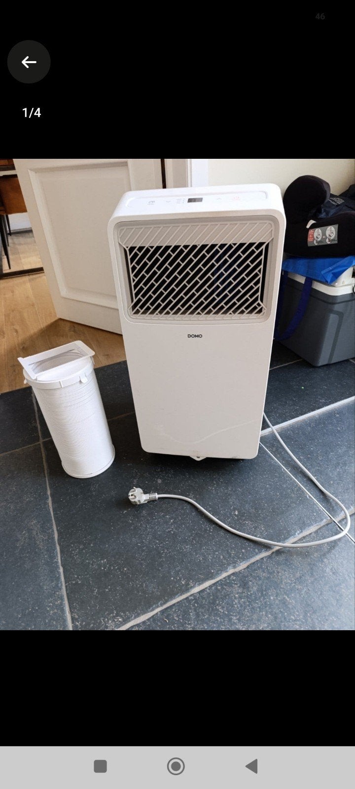 DOMO Mobiele Airco 9000 BTU – Compleet en in goede staat, Ophalen, Mobiele airco, Minder dan 60 m³, 3 snelheden of meer