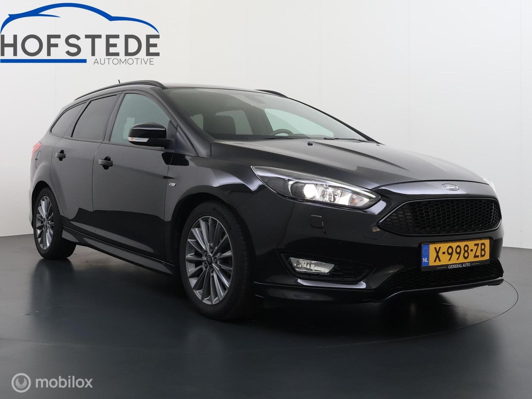 Ford Focus Wagon 1.0 ST-Line, Auto's, Ford, 125 pk, Gebruikt, Euro 6, Zwart