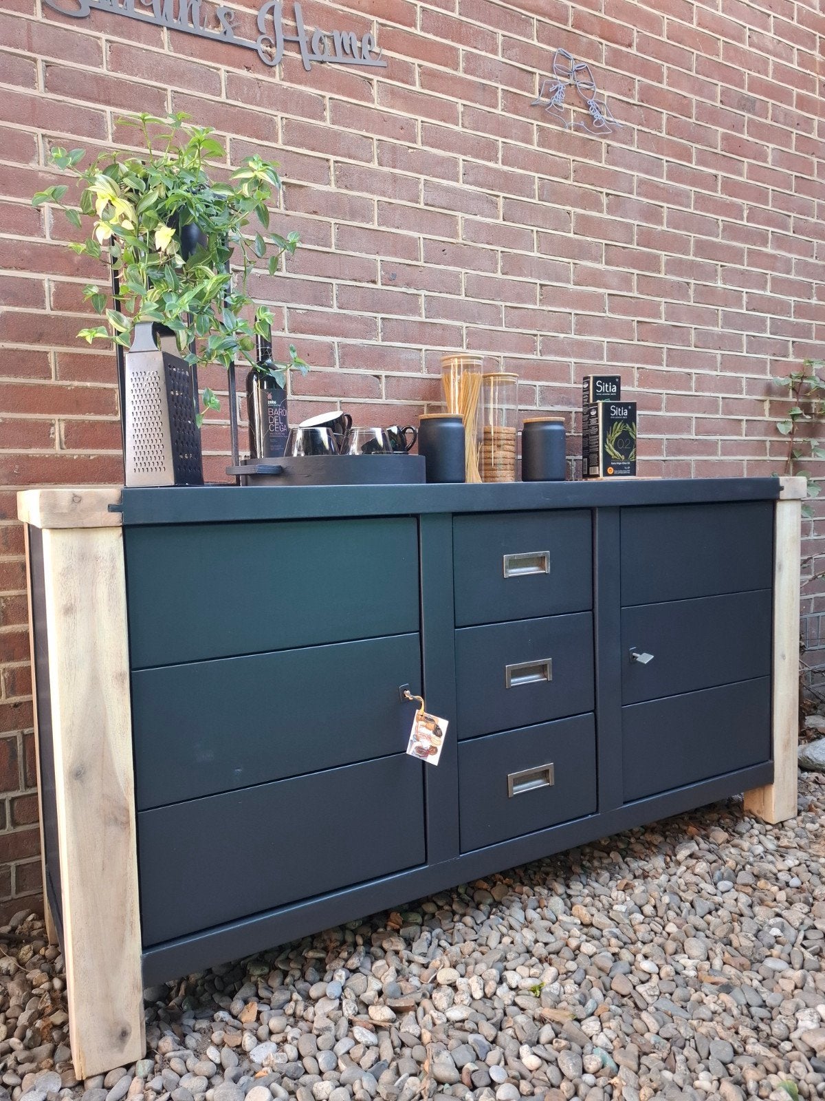 mooi dressoir off Black, Ophalen of Verzenden, Zo goed als nieuw