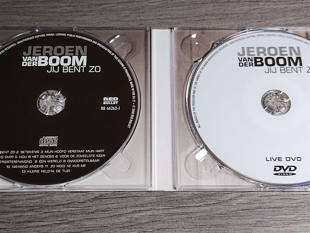 Jeroen Van Der Boom - Jij Bent Zo [CD + DVD], Ophalen of Verzenden, Zo goed als nieuw, Levenslied of Smartlap