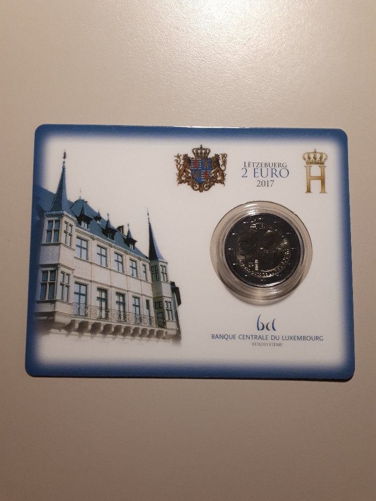 Luxemburg 2017: 2 Euro Willem III (BU, coincard), Verzenden, Luxemburg, 2 euro